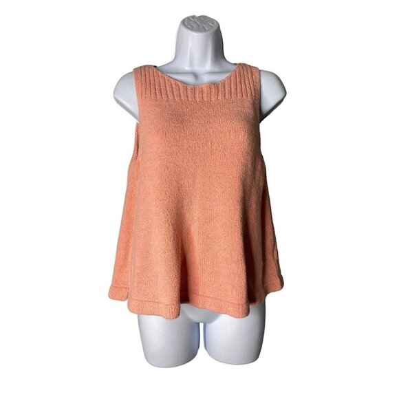 Madewell Womens Sunsetter Coral Pink Knit Sweater Tank Top Size Small - Picture 2 of 8